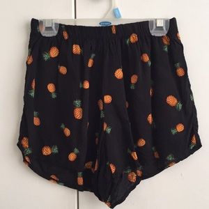 Brandy Melville Pineapple Shorts